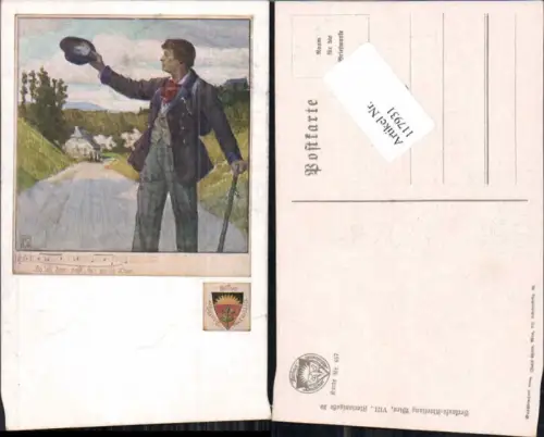 117931,Dt. Schulverein 457 Wanderer mit Hut