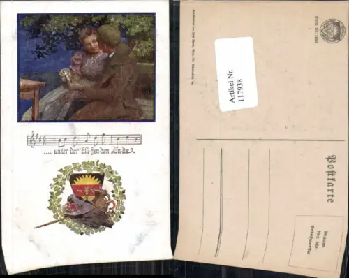 117938,Dt. Schulverein 1068 Liebespaar Liebe wappen