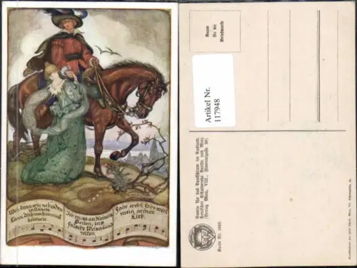 117948,Dt. Schulverein 1263 M. Grengg Pferd Mann Hut