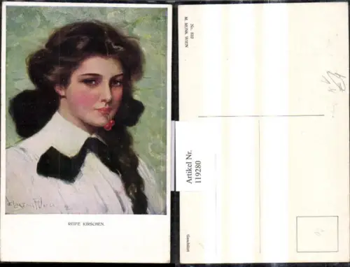 119280,M. Munk Vienne 832 Clarence F. Underwood Reife Kirschen Frau i. Mund