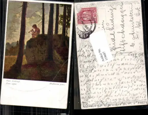 119687,Hans Massmann Mann spielt Trompete Flöte Pans Lockruf B.K.W.I 1809