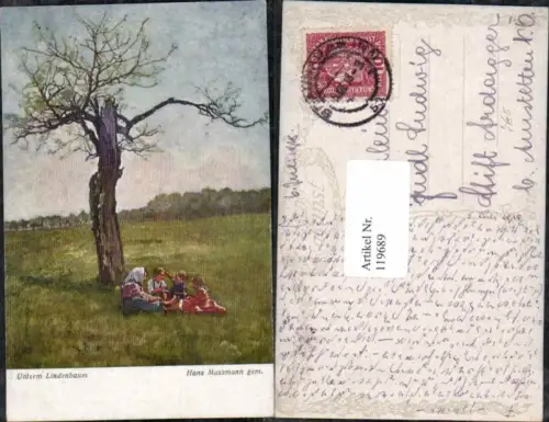 119689,Hans Massmann Unterm Lindenbaum Linde B.K.W.I 2097