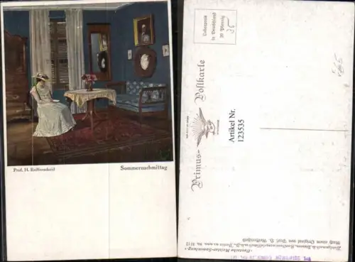 123535,Primus AK 3112 Reiffercheid Frau m. Hut Sommernachmittag