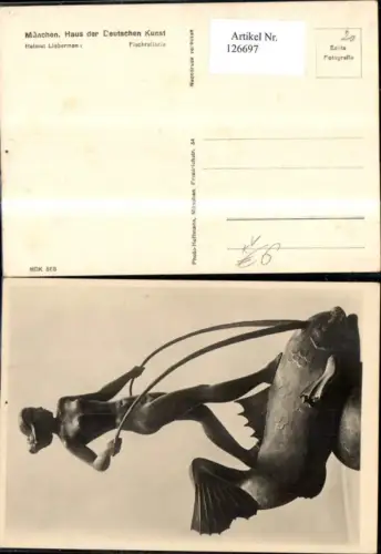126697,Haus der Deutschen Kunst HDK 568 Fischreiterin sign Helmut Liebermann