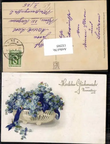 132505,Meissner e Buch Leipzig 2285 Namenstag Blumen Veilchen