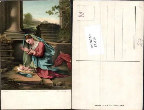 133110,Stengel e Co 29846 Ant. Correggio Maria Jesus Jesuskind