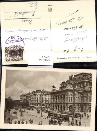 147643,Wien 1 Hofoper Oper Opernring Strassenbahn Ringlinie pub Kilophot 24248