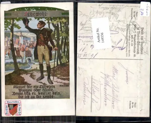 149336,Bund d. deutschen in Niederösterreich 224 K.A. Wilke