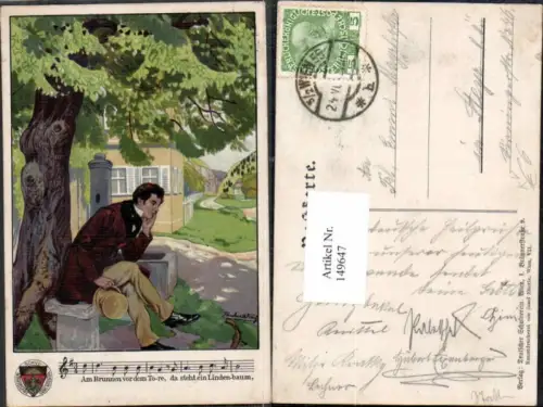 149647,Dt Schulverein Pankratz sign. Am Brunnen vor dem Tore