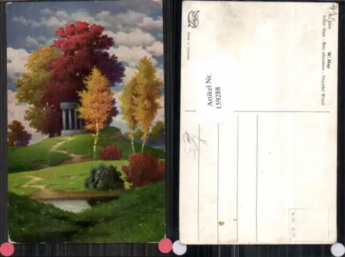 159288,Degi AK 1269 Walter Hoy Stiller Hain Ölgemälde Imitations Karte