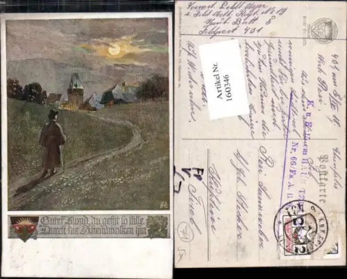 160346,Dt. Schulverein 1075 Feldpost 431 b 15 cm Haubitzen Batt. 66