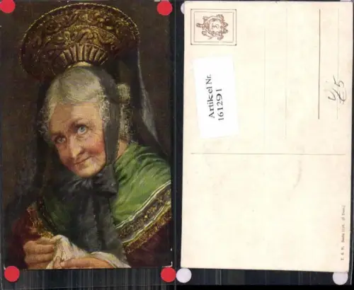 161291,Theo Stroefer 1115 alte Frau in Mittelalterlichen Gewand