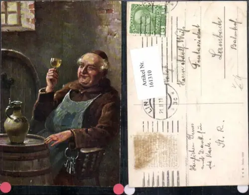 161310,Theo Stroefer 1132 Mann m. Weinglas Wein Winzer