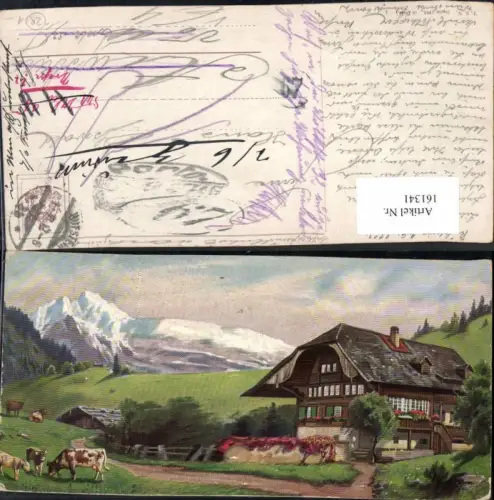 161341,Theo Stroefer 1172 Bauernhof in den Bergen Kühe