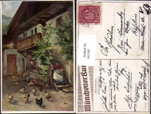 161345,Theo Stroefer MK 128 Hutschenreuther Hühner Fütterung