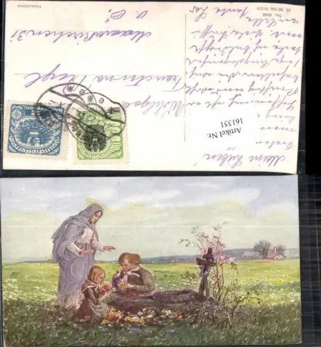 161351,M. Munk Vienne 1068 Grab Kinder Schutzengel