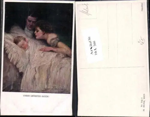 161366,M. Munk Vienne 742 F Clarence F. Underwood Grösstes Glück Baby Kind