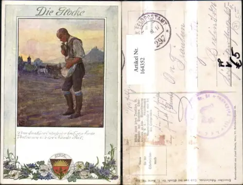 164352,Dt Schulverein Nr 198 Die Glocke Mann Feldpost K u k Infantrieregiment Nr 84 Feldpostamt 297