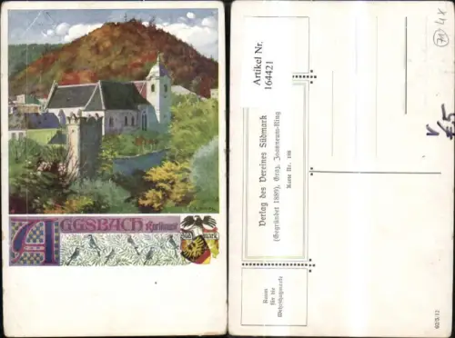 164421,Verein Südmark 188 Aggsbach Karthause sign R. Assmann