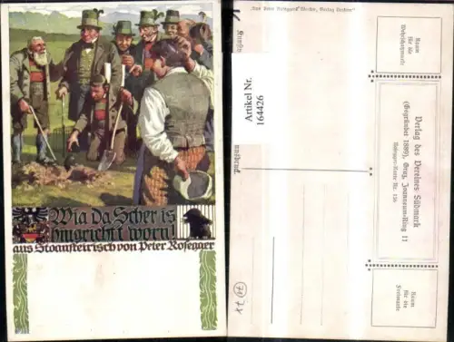 164426,Verein Südmark 136 Wia da Scher is hingricht worn Peter Hofegger sign R. Assmann