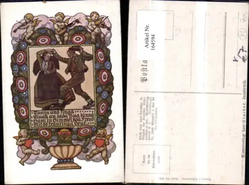 164594,Dt Schulverein 604 Frau Mann b. Tanzen Engel Musizieren