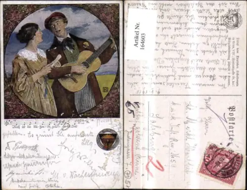 164603,Dt Schulverein 459 Dt Lieder Frau Mann Gitarre