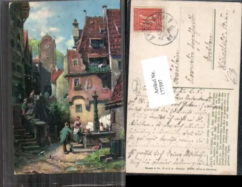 177597,Künstler AK Stengel e Co. 29146 Karl Spitzweg Hochzeiter