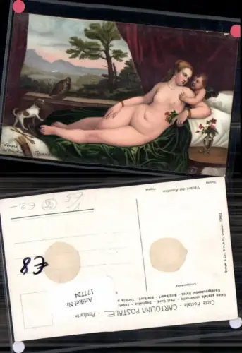 177724,Künstler AK Stengel e Co 29862 Tiziano Venere del Amorino