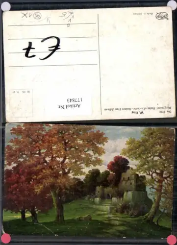 177843,Degi AK 1212 Walter Hoy Burgruine Ruine im Wald