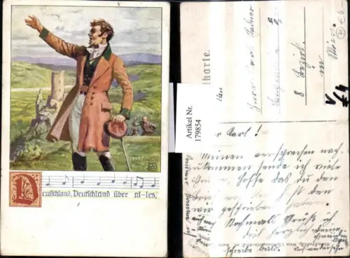 179854,Verein Südmark 64 Mann m. Mantel Liedzeile u. Text