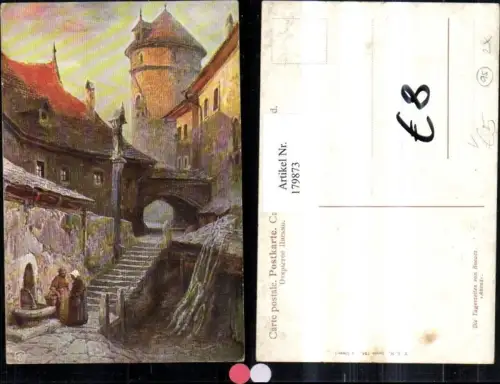 179873,Theo Stroefer Verlag 726 Tageszeiten v. Ruacacz Abend Ortsansicht