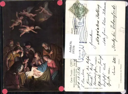 197570,Stengel e Co 29858 L'Adorazione die Pastori Jesuskind Hirten Engel
