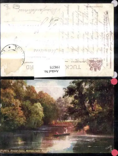 198275,Raphael Tuck 7535 Hunts River Ouse Hemingford Abbots Partie