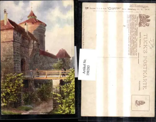 198285,Raphael Tuck Künstler Charles F. Flower Nürnberg Frauentor