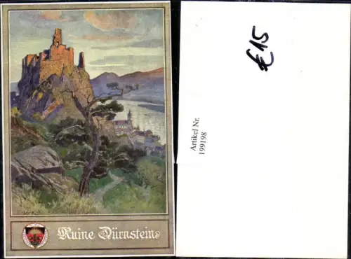 199198,Deutscher Schulverein Verlagsrohabzug Ruine Dürnstein