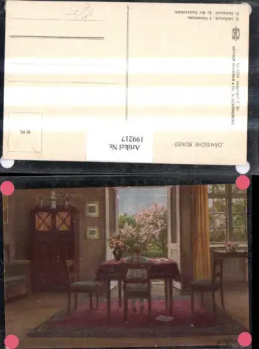 199217,Asco AK 4320 Dänische Kunst N. Holtmark In der Gartenstube