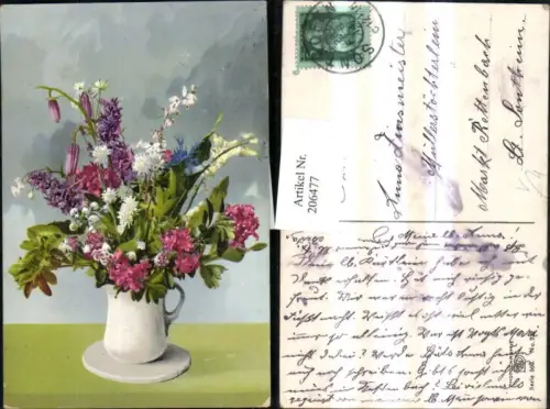 206477,Photochromie 503euro732 Blumenstrauß Blumen Vase