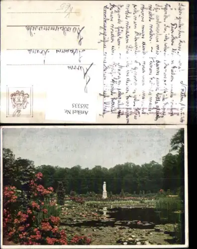 265335,Theo Stroefer 1463euro6 Standbild d. Kaiserin u. grosser Seerosenteich Berlin Tiergarten