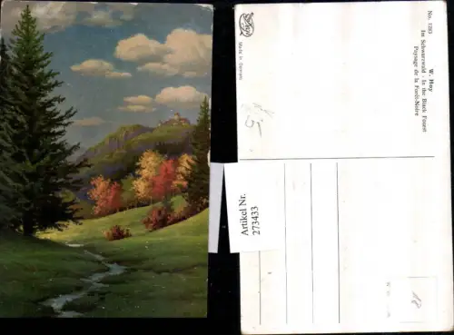 273433,Degi AK 1283 Künstler W. Hoy Im Schwarzwald Landschaft Burg