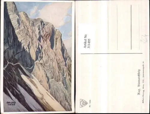 311495,Deutscher Schulverein 1484 Künstler Bruno Hess Rax Bismarcksteig b. Reichenau Bergkulisse
