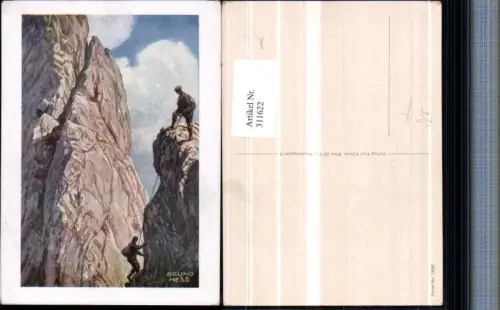 311622,Deutscher Schulverein 1489 Künstler Bruno Hess Bergsteiger Kletterer