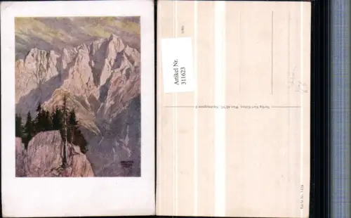 311623,Deutscher Schulverein 1474 Künstler Bruno Hess Bergkulisse