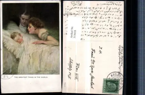 315618,M. Munk Vienne 742 Künstler Clarence F. Underwood Familie Kind schläft