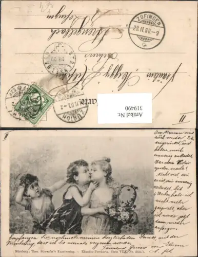 319490,Theo Stroefer VIIIeuro5634b Kinder Kuss Korb m. Blumen