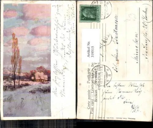 319515,Theo Stroefer 681 Splitgerber Haus Winterlandschaft