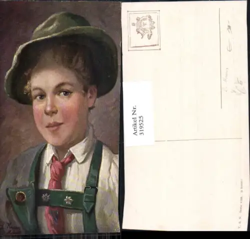 319525,Theo Stroefer 1133 L. Kraus Bub Junge Tracht Hut