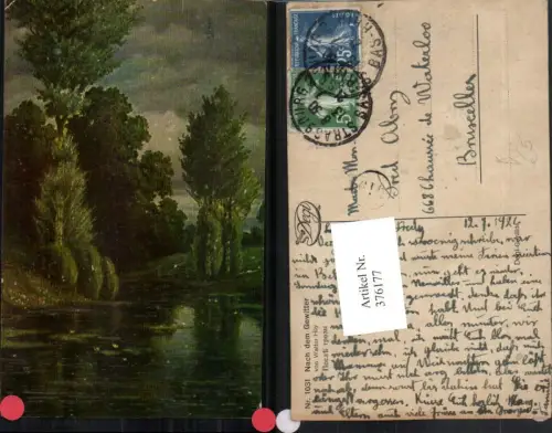 376177,Degi AK 1031 Künstler Walter Hoy Nach dem Gewitter Landschaft Fluss