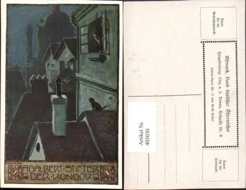 403030,Bund Deutscher Österreicher 17 Künstler Ernst Kutzer Adalbert Stifter Kondor Katze