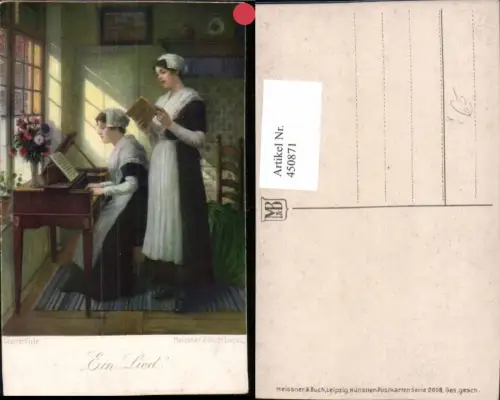 450871,Meissner e Buch 2608 Künstler Walter Firle ein Lied Frauen Klavier