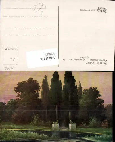 450888,Degi AK 1155 Künstler W. Hoy Cypressenhain Zypressen